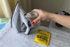 почистить утюг от накипи лимонной кислотой