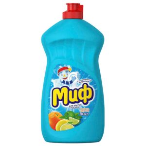 отмыть пожелтевший пластик средством для мытья посуды