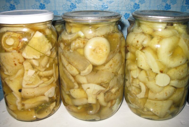 Маринованные грузди с 9% уксусом