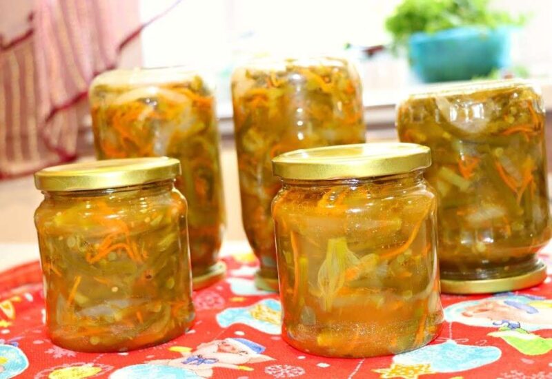 Лечо из чесночных стрелок